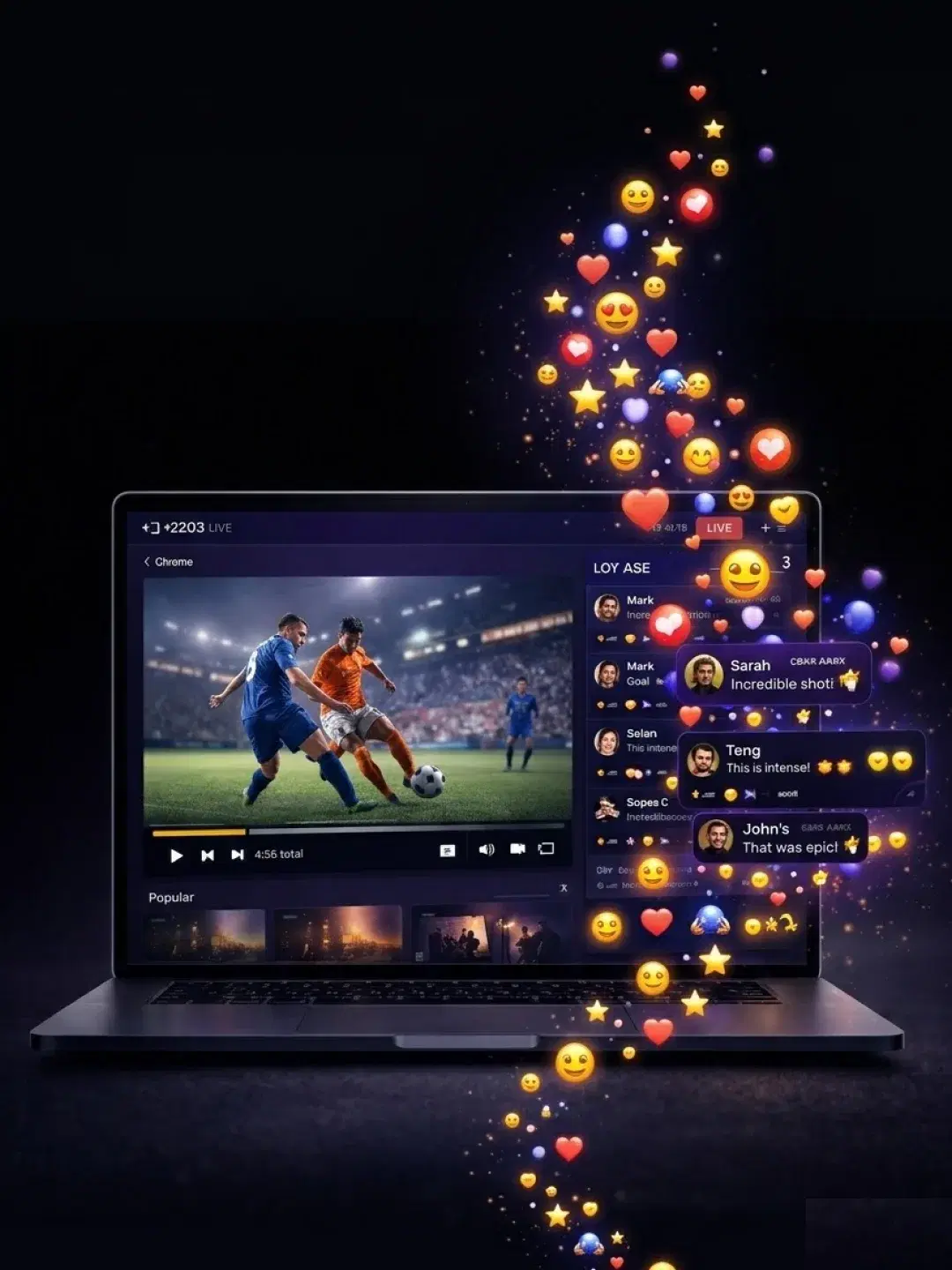 Join the conversation, live showcase image