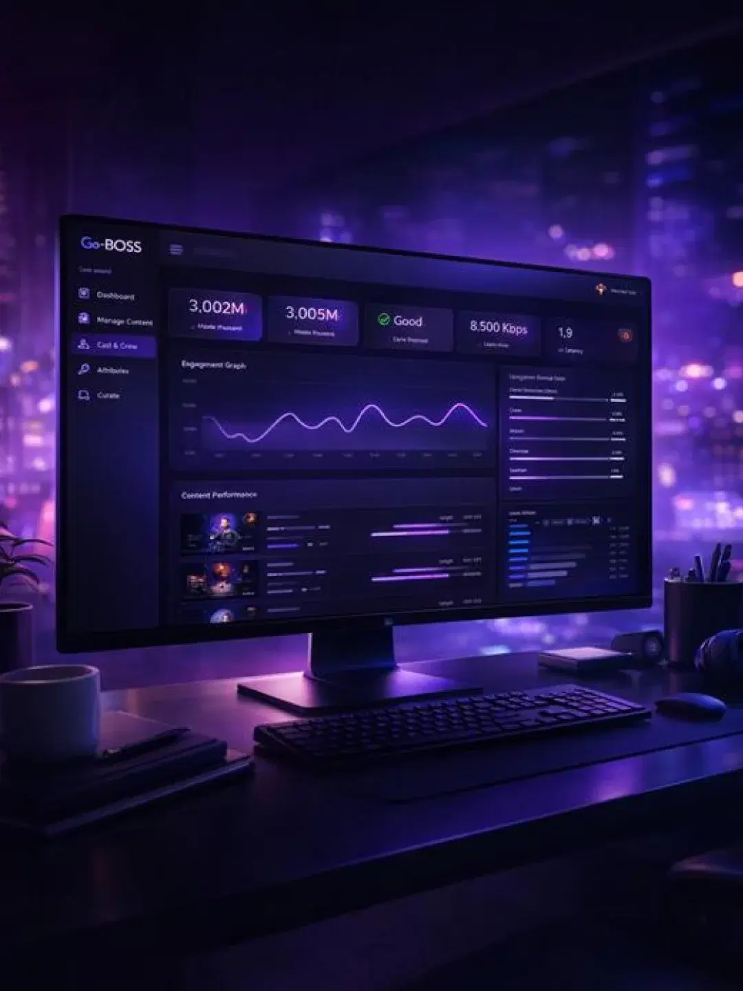 Your stream, fully visible showcase image